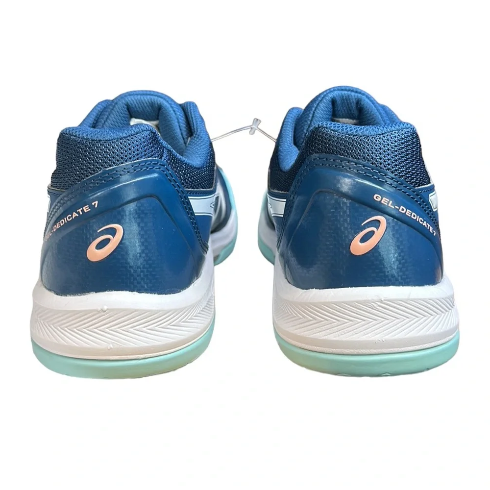 ASICS Gel-Dedicate 7 Steel Blue/White Tennis/Pickleball/Athletic Shoes S…
